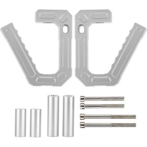 Aluminum Front & Rear Jeep Handles Grab Grab Bar Handle Kit for 2007-2018 Jeep Wrangler JK (Front and Rear Black)