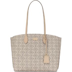 kate spade new york Suite Spade Flower Coated Canvas Large Work Tote, Neutral Multi
