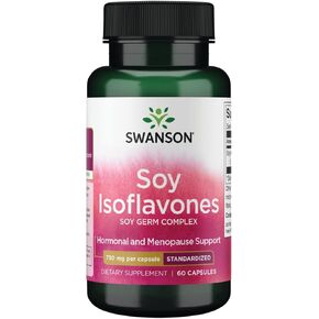 سوانسون فول الصويا isoflavones 750 ملغ 60 قبعات