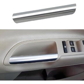 Silver Interior Armrest Front Pull Left Door Handle Grab Trim Compatible with Ford Escape Replace 2013-2019 CJ5Z7822621BA