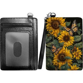 Dolphins Slim Minimalist Wallet مع حزام الحبل ، PU Leather Pocket Wallet RFID حظر بطاقة بطاقة الائتمان لحالات بطاقة معرف مع Man Goman Boy Girl