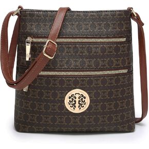 Crossbody Bags for Women Multi Pocket Crossbody Purses Trendy Vegan Leather Shoulder Handbags with Adjustable Strap