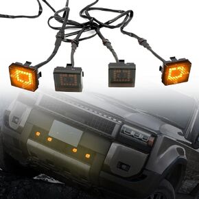 HIGH FLYING 2024 2025 for Toyota Land Cruiser Prado LC250 J250 Grille LED Light Amber Lighting Assembling Kit Car Accessories (Upper)