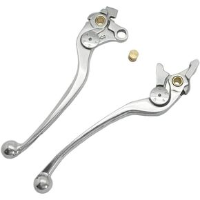 Motorcycle Replacement Brake Clutch Hand Lever Sets Pairs Compatible with Suzuki GSF 1250 Bandit 2007-2014 GSF 1200 2001-2006 GSX 650 F 2008-2012 GSX 1400 2001-2007 Polished Silver
