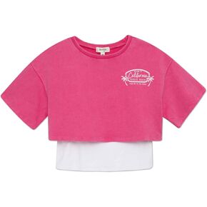 الفتيات اللواتي لا يتصدرون الفتيات القميصات الفرنسية Terry Sweatshirt و Tank Top Set