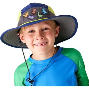 مخصص UPF 50+ Sun Hat للأطفال - قبعة مخصصة مع Hook & Loop - حزام قابل للتعديل وذقن قابل للتعديل