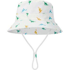 Komorebi Baby Sun Hat Breathable Kids Bucket Hat with UV Protection Wide Brim Toddle Sun Hat for Boy Girl Cute