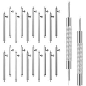 20Pcs 22mm Quick Release Watch Pins Spring Bars, Stainless Steel Watch Band Pins with 2Pcs Spring Bar Tool for 22mm Watchband