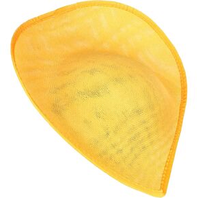 Hat Base Teardrop Sinamay Hat Base DIY Sinamay Saucer Upturned Brim Hat Base Fascinator Base Saucer Millinery Base Sinamay Base, 30*27CM, Yellow