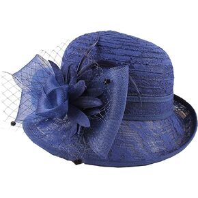 Women Organza-Veil Luncheon Spring-Hat-Kentucky Fascinator Hat Hat Derby Cocktail Tea Hat