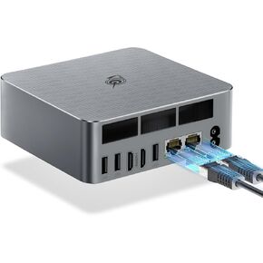 كمبيوتر صغير Beelink SER5، AMD Ryzen 7 5700U(8C/16T، حتى 4.3 جيجاهرتز)، كمبيوتر صغير 16 جيجابايت DDR4 RAM 500 جيجابايت M.2 SSD Graphics 8 core 1900 ميجاهرتز Wifi6/BT5.2/HDMI+DP+Type-C، الدعم عرض ثلاث شاشات