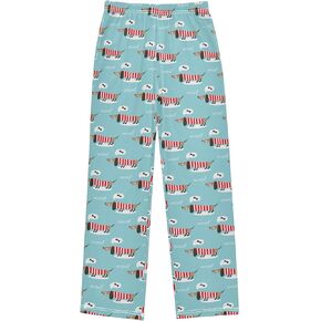 Pfrewn Boys Girls Pajama Pants Pretty Pug Puppy Casual Lounge PJ Bottoms with Pockets, XL
