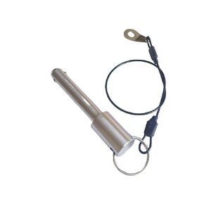 Stainless Steel Double Bead Ball Lock pin, Safety pin with Lanyard, Multimedia Audio Quick Latch Home Appliance Accessories (Dia:15/32in(12mm), Clamping Length:2in(51mm))