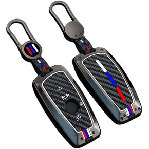 Key Fob Cover Case, Keychain, Metal Shell Cover Compatible for BMW 1 3 4 5 6 7 Series X3 X4 M5 M6 GT3 GT5 (Gunmetal-Carbon Fiber) in Kuwait