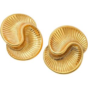 Gold Vintage Chunky Statement Earrings
