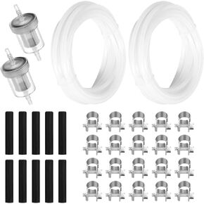 2 Pack 5M Fuel Filter Hose Clip Pipe Line Kit for Eberspacher Webasto Heater, Fuel Hose Clip Filter Pipe Line Kits Tank Diesel Heater Accessories Diesel Heater Fuel Line Kit