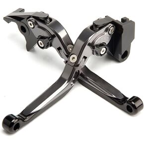 for Kawasaki Ninja 500 Z500 2024 2025 Modified CNC Aluminum Alloy Length Adjustable Foldable Brake Clutch Lever Accessories (Black)