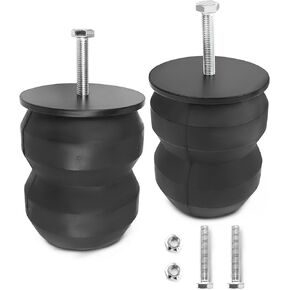 2Pcs Rubber Cushion Suspension Kit for 1999-2021 Chevy Silverado 1500 and GMC Sierra 1500 Pickup Trucks OEM Replaces GMRCK15S Car Rear Rubber Helper Springs Kit (7X1257)
