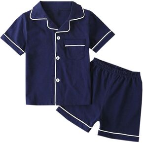 Betusline Kids Boys Girls Cartoon Pajamas Set, 18 Months - 10 Years
