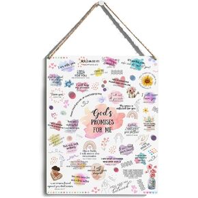 Spanish Christian Gifts for Women Men Bible Verses Wall Decor Religious Scripture Sign Inspirational Catholic Wooden Hanging Sign Wood Plaque Block Home Farmhouse Church Prayer Room Christmas Decor
