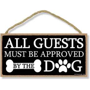 Honey Dew Gifts Dog Decor, Live Love Bark 5 inch by 10 inch Hanging Sign, Wall Art, Decorative Wood Sign Home Decor, 75696