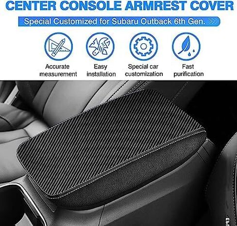غطاء وحدة التحكم المركزية من Autorder لعام 2024 2025 ملحقات Subaru Crosstrek/Impreza غطاء وسادة مسند الذراع من جلد نابا أغطية وحدة التحكم الوسطى Crosstrek/Impreza وسادة وسادة مضادة للخدش in Saudi Arabia