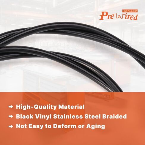 62" Twin Cam M8 Extended Clutch Cable Stainless Steel Braided for 2006-2016 Harley Twin Cam Softail/Touring Street Glide Road Glide Road King Electra Glide/Dyna, 2018-up M8 Milwaukee 8 in Saudi Arabia