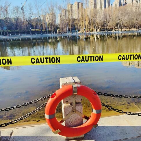 TopSoon Red White Stripes Barricade Tape 2.8-Inch by 660-Feet Roll Non-Adhesive Caution Tape Safety Barrier Tape Construction Tape Waterproof Flagging Tape in Saudi Arabia