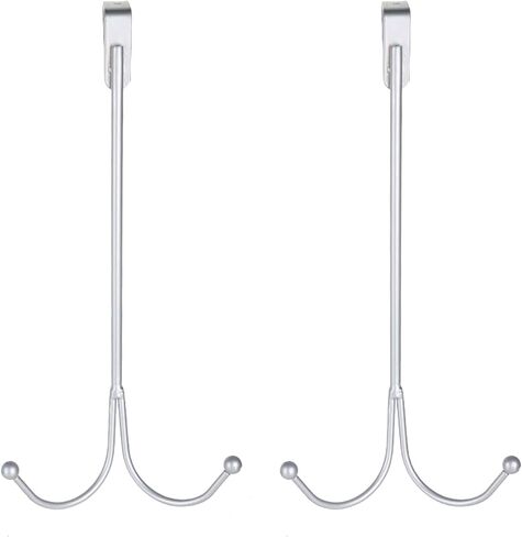 2 Pack Long 11 inch Over The Door Hooks, Sturdy Hooks for Hanging Can Be Hung On The Door Hanger Over The Door Organizer Perfect for Hanging Clothes Towels Hats in Saudi Arabia