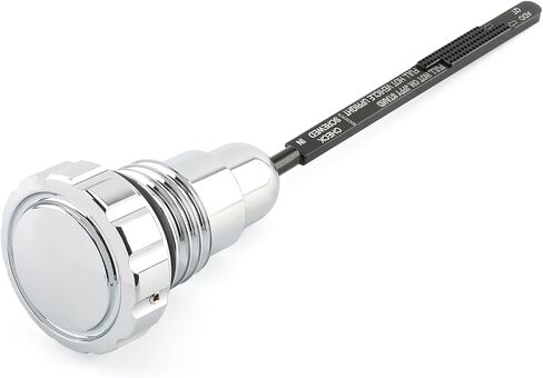 النفط Dipstick دراجة نارية خزان الزيت Dipstick ملاءمة لهارلي 2007-2016 Touring Electra Glide Road Road Road King Street Glide (Chrome) in Kuwait
