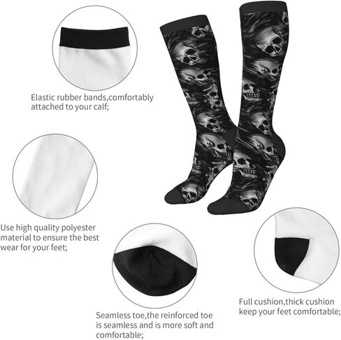 Unisex Novelty Socks for Women Men Teens Soft Knee High Crew Socks Party Daily Wear Dress Sock in Kuwait
