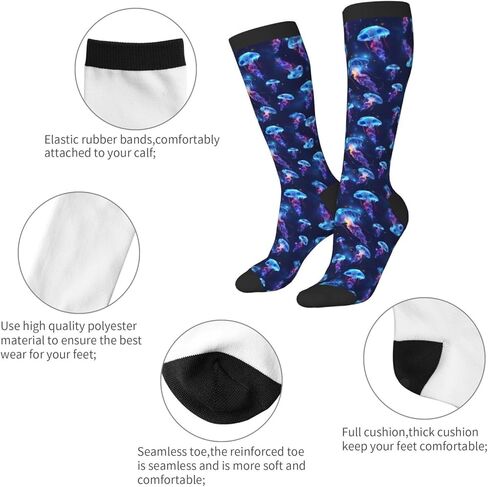 Unisex Novelty Socks for Women Men Teens Soft Knee High Crew Socks Party Daily Wear Dress Sock in Kuwait