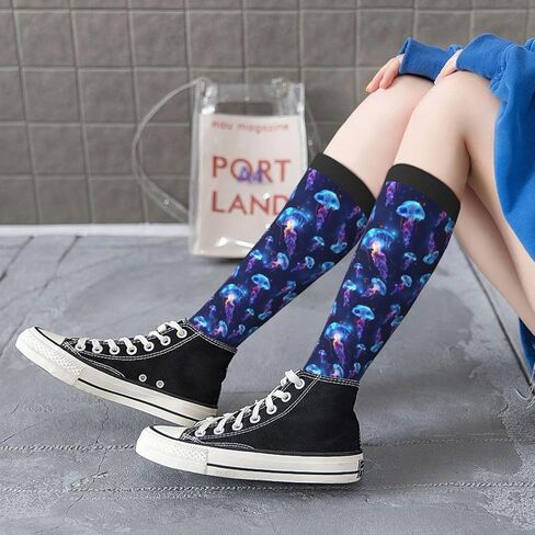 Unisex Novelty Socks for Women Men Teens Soft Knee High Crew Socks Party Daily Wear Dress Sock in Kuwait