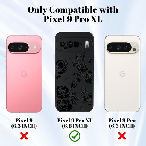 حافظة MINSCOSE متوافقة مع هاتف Google Pixel 8A مقاس 6.1 بوصة، تصميم صلب أسود رائع على شكل فراشة لطيفة، حافظة هاتف بناتي رفيعة وناعمة من السيليكون، غطاء واقٍ مقاوم للصدمات للنساء والفتيات-فراشة in Kuwait
