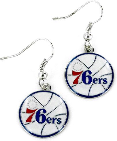 Aminco NBA Houston Rockets Logo Dangle Earrings,Team Color,OS in Saudi Arabia