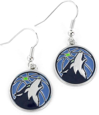 Aminco NBA Houston Rockets Logo Dangle Earrings,Team Color,OS in Saudi Arabia