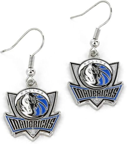 Aminco NBA Houston Rockets Logo Dangle Earrings,Team Color,OS in Saudi Arabia