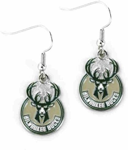 Aminco NBA Houston Rockets Logo Dangle Earrings,Team Color,OS in Saudi Arabia