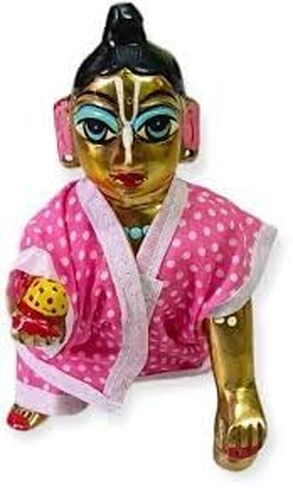Laddu Gopal Dress, Cotton Summer Night Suit for Krishna Idol, Kanha ji, Thakur ji & Bal Gopal, Comfortable Poshak for All Seasons, Traditional Outfit (Set of 2, Multicolor, Size 0-1) in Saudi Arabia