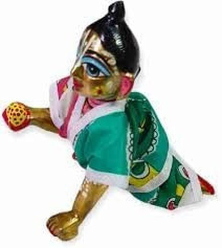 Laddu Gopal Dress, Cotton Summer Night Suit for Krishna Idol, Kanha ji, Thakur ji & Bal Gopal, Comfortable Poshak for All Seasons, Traditional Outfit (Set of 2, Multicolor, Size 0-1) in Saudi Arabia