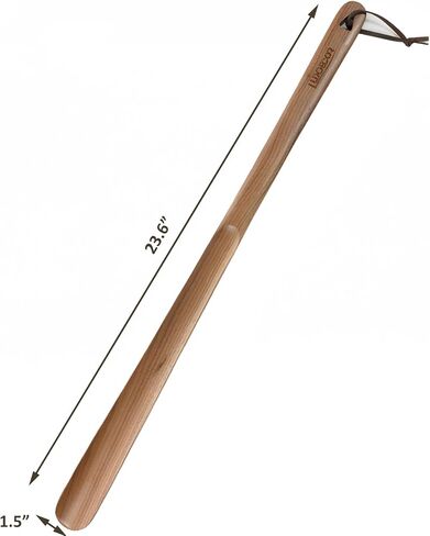 Luxdecor Long Handled Wooden Shoehorns-15in/24in/31.5in Wooden Long Handle Shoe Horn for Seinors Men Boot Jack Shoe Helper in Kuwait