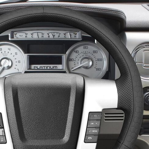 MEWANT Hand Stitch 3D Style Steering Wheel Cover Wrap for Ford F-150 2009-2014 Steering Wheel Accessories for Ford F-150 in Kuwait