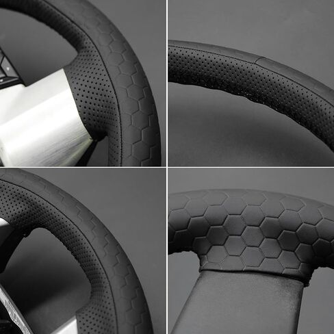 MEWANT Hand Stitch 3D Style Steering Wheel Cover Wrap for Ford F-150 2009-2014 Steering Wheel Accessories for Ford F-150 in Kuwait