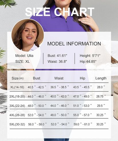 Casei Women's Plus Size Golf Polo Shirts Short Sleeve Collared Tennis Workout Tops Loose Fit UPF 50+ in Kuwait