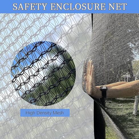 YAKEY Trampoline 10FT 12FT 15FT Recreational Trampolines with Safety Enclosure Net, ASTM Approved Combo Bounce Outdoor Waterproof Trampoline with Ladder for Kids and Family in Saudi Arabia