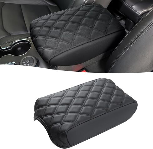 GIANT PANDA Custom Fit Center Console Cover Armrest Cover for 2011-2019 Ford Explorer,Waterproof Leather Middle Console Cover - Full Protection - Black in Saudi Arabia