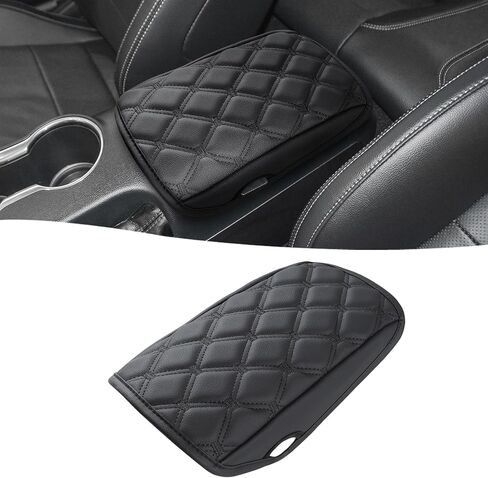 GIANT PANDA Custom Fit Center Console Cover Armrest Cover for 2011-2019 Ford Explorer,Waterproof Leather Middle Console Cover - Full Protection - Black in Saudi Arabia