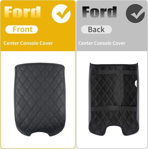 Giant Panda Custom Custom Center Cover Cover Cover Cover Renrest For 2011-2019 Ford Explorer ، غطاء وحدة تحكم متوسطة المقاومة للماء - الحماية الكاملة - أسود in Saudi Arabia