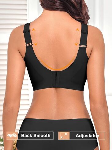 2025 Womens Seamless Wireless Supportive Bra Push Up Comfort Soft No Underwire Full Coverage T-Shirt Bras (M-4XL) in Saudi Arabia