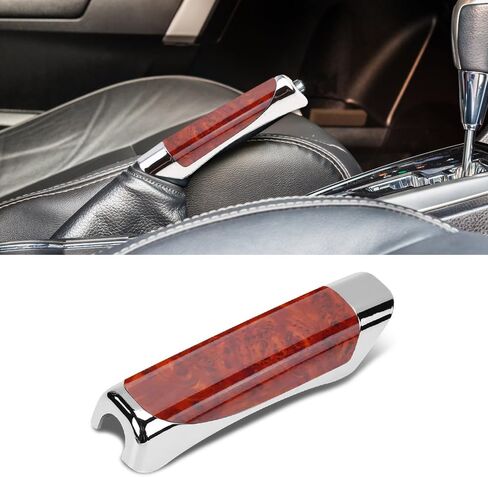 Car Handbrake Cover, Car Handle Grip Cover, ABS Parking Handbrake Decorative Cap with Comfortable Grip, Interior Accessories Decoration Brake Parking Handle Cover Universal for Most Cars in Saudi Arabia